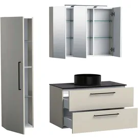 WELLTIME Badezimmerspiegelschrank »Joy«, Breite 78 cm, mit 2 Türen, mit LED, IP 44