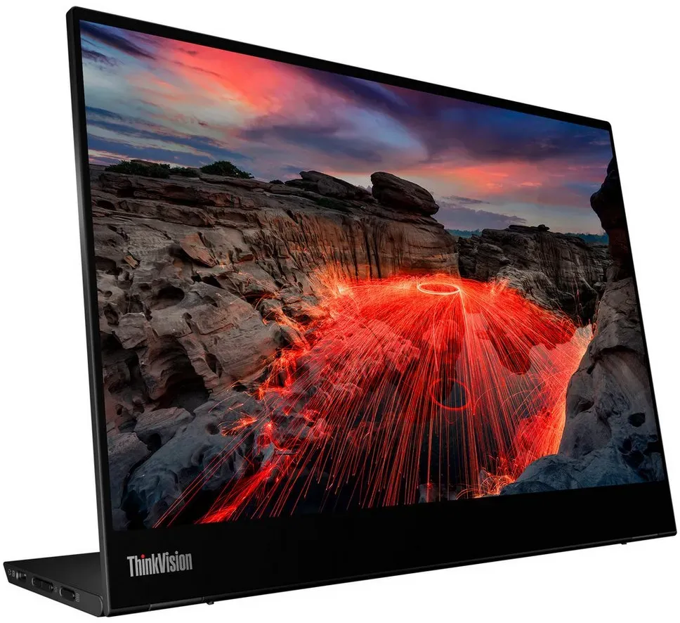 Lenovo Lenovo ThinkVision M14t Gen2, LED-Monitor, (2.2K, LED-Monitor (2240 x 1400 Pixel px) schwarz