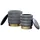 lookway Pouf-Set MIRELLE 40 x 45 x 40 cm Grau