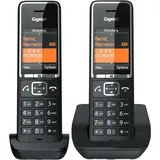 Gigaset Confort 550 Duo Schwarz Festnetztelefon - Schwarz