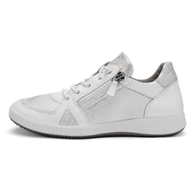 ARA Roma Damen Weite H Silber/Weiß 37,5