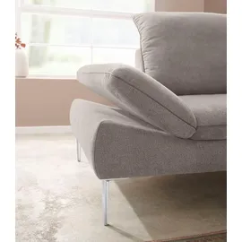 W.Schillig Ecksofa »enjoy&MORE, Designsofa, elegant und bequem, L-Form« mit Sitztiefenverstellung, Füße Chrom glänzend, Breite 294 cm