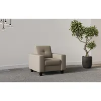 PLACES OF STYLE Sessel »Varese«, Kreuznaht in beige