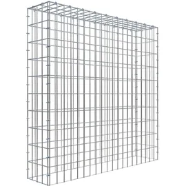 Gabiona C-Ring-Gabione-Anbaukorb Typ 3 100 x 100 x 20 cm Maschenw 5 x 10 cm