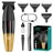 VGR 906 Fresh Fade Professioneller Haarschneider, 9000 U/min, Zero Gapped Bartschneider für Männer, DLC T-Blade Kabelloser Haarschneidemaschine/Trimmer für Barbiere und USB Wiederaufladbar, Gold