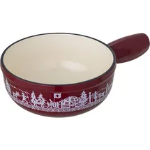Kuhn Rikon Caquelon Induktion Gusseisen rot Alpweide Mini Ø 17 cm, Caquelon, Rot