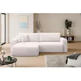 venasi Eckcouch Cord 2-Sitzer Beige