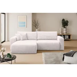 venasi Eckcouch Cord 2-Sitzer Beige