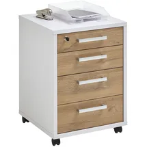 FMD CALVIA Rollcontainer 48 x 49,5 x 65,5 cm weiß