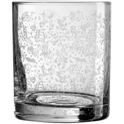 Old Fashioned Glas - Tattoo Verzierung / 250ml - 1 Glas - Old Fashioned Glas