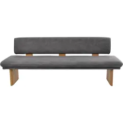 K+W Komfort & Wohnen Polsterbank »Longbeach«, (1 St.), Spitzkissenoptik im Sitz, wahlweise in der Breite 204cm oder 224cm K+W Komfort & Wohnen anthrazit 88