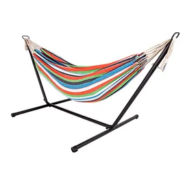 Spetebo - Doppel Hängematte Xxl Mit Gestell - 200 X 150 Cm - Outdoor Liege Belastbar Bis 150 Kg