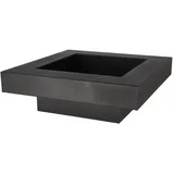Esschert Design Feuer Schale schwarz eckig quadratisch modern Korb Stelle Garten Ofen Metall
