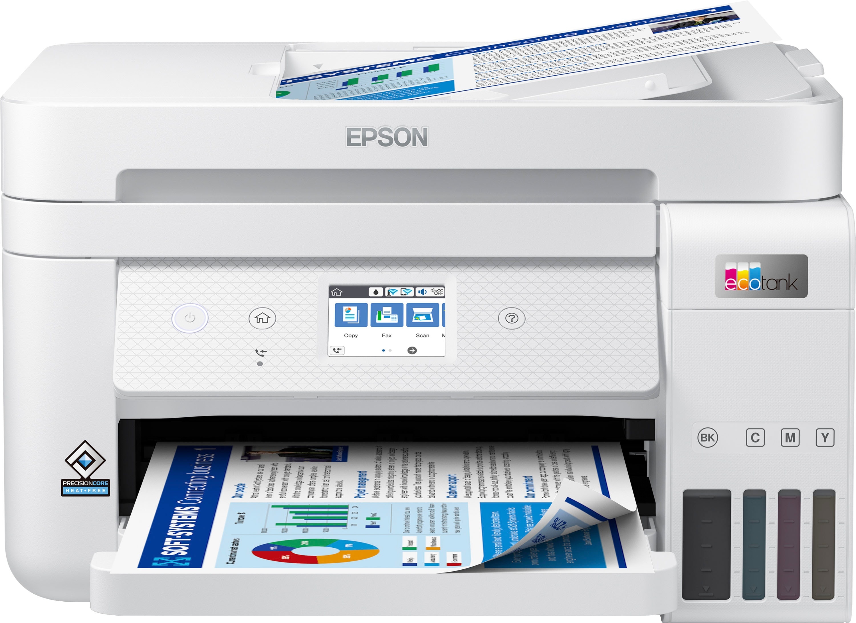 EPSON Tintenstrahldrucker "EcoTank ET-4856" Drucker weiß Tintenstrahldrucker