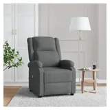 vidaXL Massagesessel Dunkelgrau Stoff
