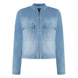 Zero Jeansjacke mit Reißverschluss in Blue Denim | 40