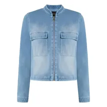 Zero Jeansjacke mit Reißverschluss in Blue Denim | 40