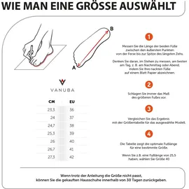 Vanuba Hüttenschuhe Grau/Weiß 37