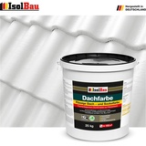 Dachfarbe Weiss 25 kg Sockelfarbe Fassadenfarbe Dachbeschichtung RAL Farbe