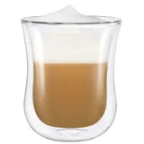 Stölzle Lausitz Doppelwandige Gläser Coffee 'N More 2er Set I Thermogläser geeignet als Teegläser, Cappuccino Gläser und Kaffeegläser I Milchkaffee Gläser Gläser – 180 ml