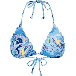 CHIEMSEE Damen Bikinioberteil, M Blu/L Pnk AOP, 34