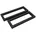 50x3x15cm Schwarz matt