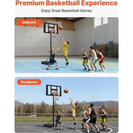 Vevor Basketballkorb Schwarz 135 - 305 cm