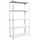 simonclick Simon Rack Schwerlastregal, 2000x1000x400 mm, 5 Ebenen, Metallboden, 180 kg Biegepunkt, Weiss - Simonclick