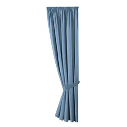 Vorhang »Matteo«, (1 St.), Satin, bedruckt, leichte Qualität, mit Raffhalter, Gardine, Store, blau, , 63925347-3