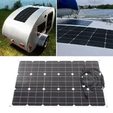 90-w-16-v-monokristallines, Flexibles Solarpanel, Effizientes Und Leichtes Ladegerät Für Wohnmobil, Auto Und Boot