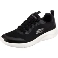 SKECHERS Dynamight 2.0 Setner Sneaker Black Mesh/Synthetic/White Trim, 47.5