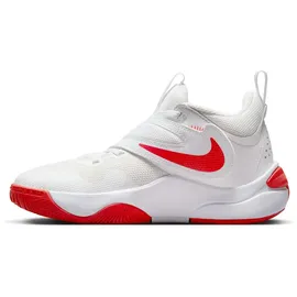 Nike Team Hustle D 11 Basketballschuhe Kinder 102 summit white/track red-white 40