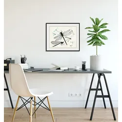 queence Bild »Lola«, Insekten-historische Ereignisse-Kunst, (1 St.), HD Premium Poster-Druck inkl. Holzrahmen queence schwarz