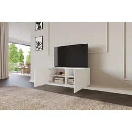altdecor VIRA Lowboard 100 cm x 40 cm x 40 cm Weiß Holz