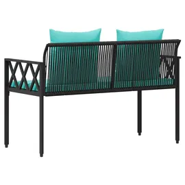 vidaXL 2-Seater 116 x 56 x 75 cm Schwarz