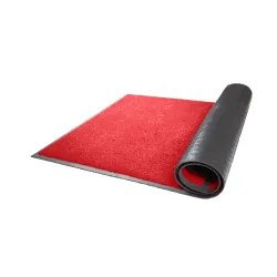Schmutzfangmatte Optibrush, rot, genoppter Rücken 74180120200640-B421 , Maße (B x T): 120 x 240 cm