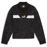 Puma Mädchen Power HYPERNATURAL AOP Half-Zip FL G schwarz