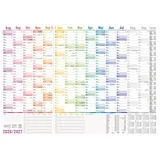 Häfft Wandkalender Rainbow 26/27 Weiß