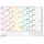 Häfft Wandkalender Rainbow 26/27 Weiß