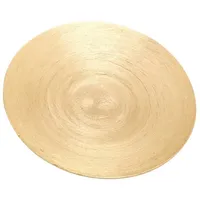 Nklaus Kerzenteller Rund 12,5cm Aluminium Gold