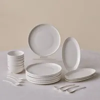 KARACA Forever Bone Fika Tafelservice 22-tlg. elegantes Frühstücksset