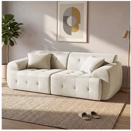 COMHOMA Ecksofa, 245 x 60 x 40 cm, Modulares Sofa mit Schlaffunktion, Schlafsofa, L Form Couch für Wohnzimmer, vakuumverpackt, Flexibel kombinierbar - grau