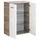 Fackelmann Luxor Doppel-Midischrank 60,2 x 82,6 x 32 cm Weiß/Braun