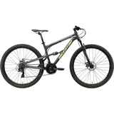 Bikestar Mountainbike, 21 Gang, Shimano, RD-TY300 Schaltwerk, Kettenschaltung, für Damen und Herren, Kettenschaltung, 18628523-45 schwarz 29 Zoll (73,66cm),