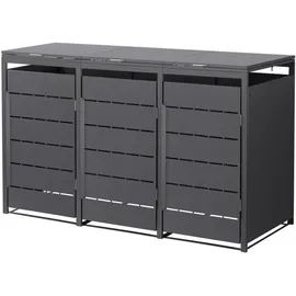 ML-Design Mülltonnenbox 196 x 80 x 120 cm anthrazit