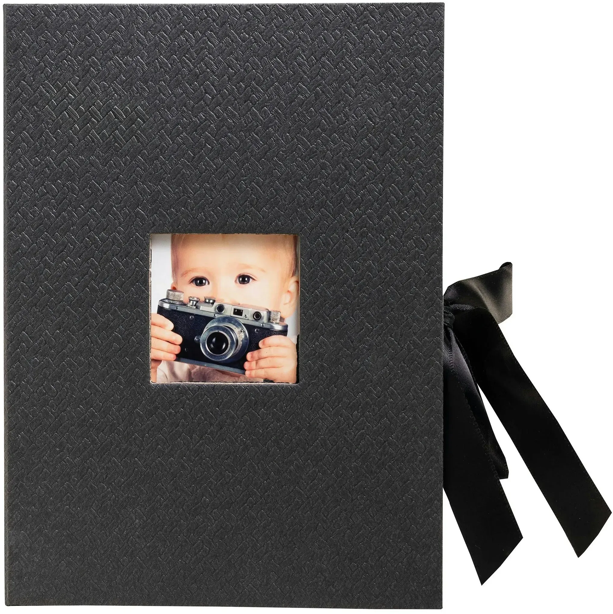 Exacompta 77601E 4x Fotobox OfficeByMe, 20x15x5 cm - Schwarz