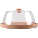 BestLivings Servierplatte, Transparent, Kunststoff, Buche, 24x12x24 cm, lebensmittelecht, Tischkultur ⌀ Servieren, Servierplatten