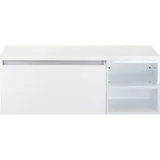 Waschtischunterschrank Sanox Frozen BxHxT 120 x 43 cm x 45 cm Frontfarbe weiß ho