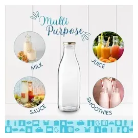 espírito rebelde Glasflasche 1000 ml 6 St.