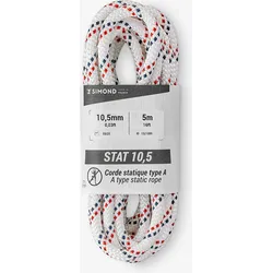 Kletterseil halbstatisch Stat 10.5 mm × 5 m weiss Einheitsfarbe No Size
